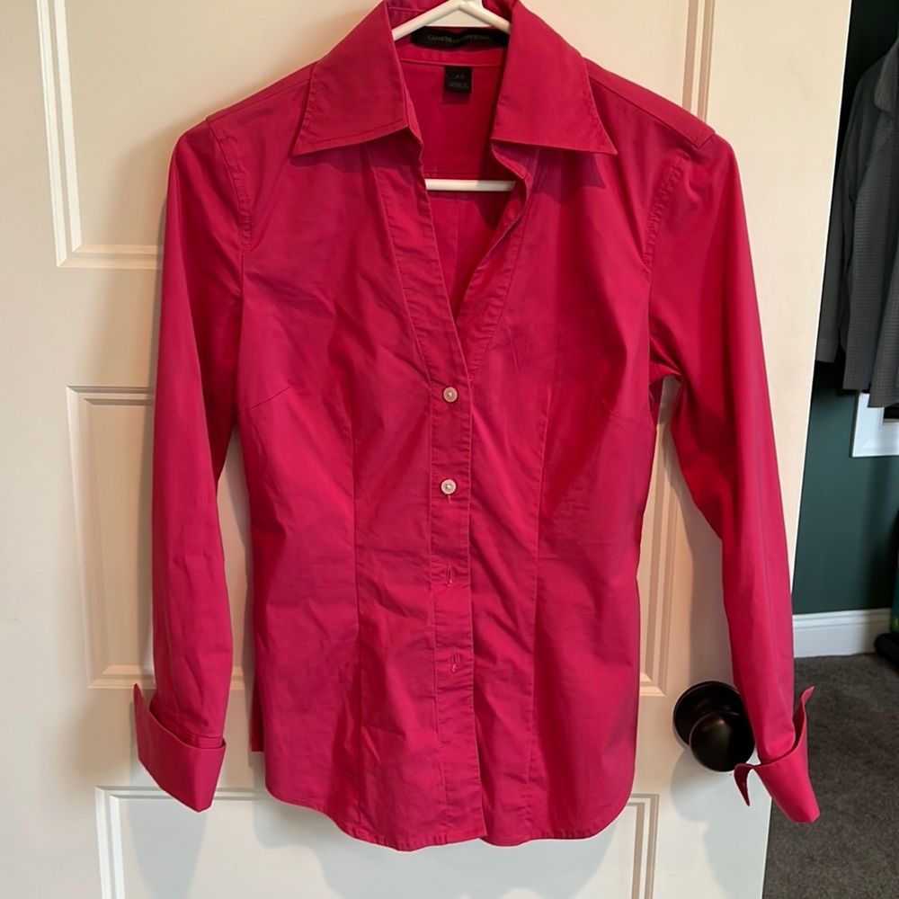 Express pink button down dress shirt